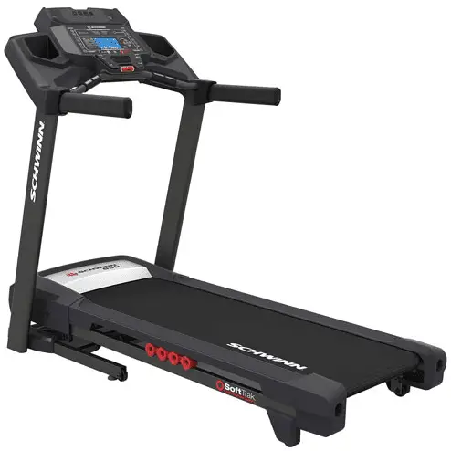 Black Schwinn 830 Folding Treadmill