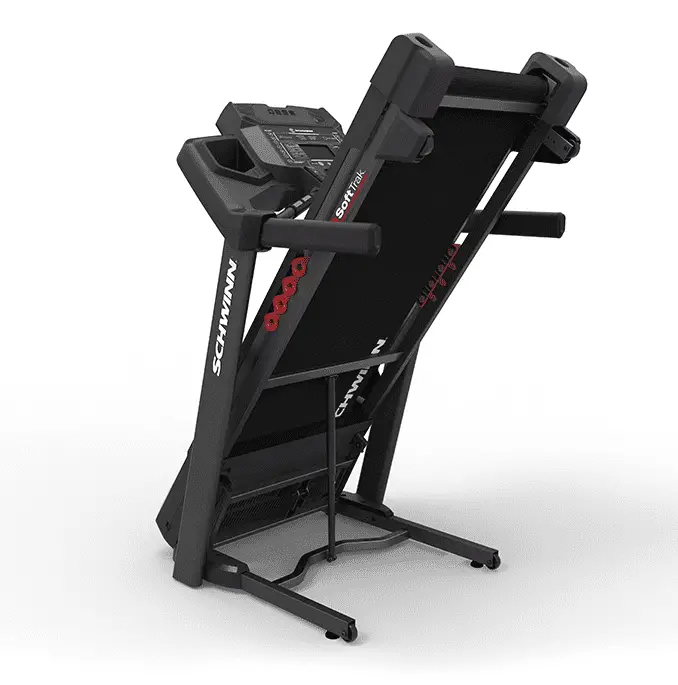 Folded Black Schwinn 830 Treadmill