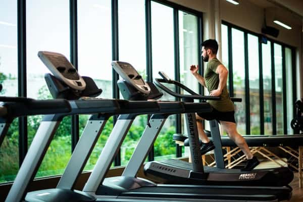 man on treadmill