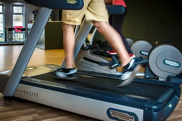 man exercising on treadmill